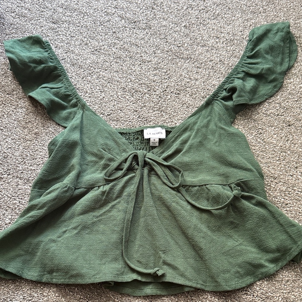 LA Hearts green going out top